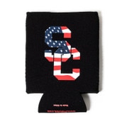 USC Trojans SC U.S. Flag Black Koozie